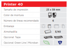 Printer 40 G7 blanco/rojo