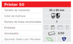 Printer 50 G7 blanco/rojo