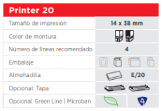 Printer 20 G7 blanco/rojo