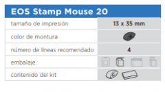 EOS Stamp Mouse 20 NEGRO(mont+foam+cart s/tinta)