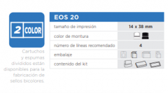 EOS KIT 20 Standard Montura Negra + Foam