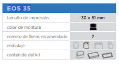 EOS KIT 35 Standard Montura Negra + Foam