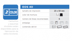 EOS KIT 40 Standard Montura Negra + Foam