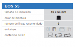 EOS KIT 55 Standard Montura Negra + Foam