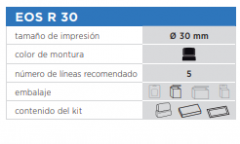 EOS KIT R30 Standard Montura Negra + Foam